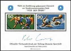 1980  Deutsche Sporthilfe - Sondermarken-Entwurf