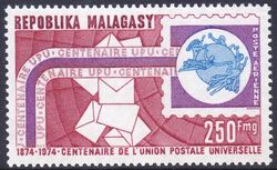Madagaskar 1974  100 Jahre Weltpostverein (UPU)