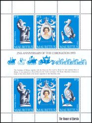 Mauritius 1978  25. Jahrestag der Krönung von Königin Elisabet II.