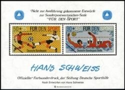 1980  Deutsche Sporthilfe - Sondermarken-Entwurf