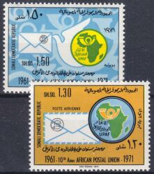 Somalia 1972  10 Jahre Afrikanische Postunion