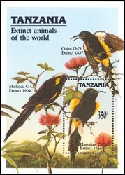 Tansania 1990  Ausgestorbene Tiere