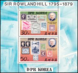 Korea-Nord 1980  100. Todestag von Sir Rowland Hill