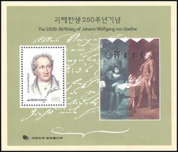 Korea-Sd 1999  250. Geburtstag von Johann Wolfgang v. Goethe