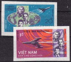 Vietnam 1965  Start des sowjetischen Weltraumschiffes "Woschod"