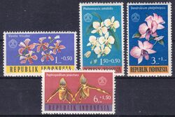 Indonesien 1962  Tag der Sozialen Frsorge: Orchideen