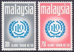 Malaysia 1970  50 Jahre Internationale Arbeitsorganisation (ILO)