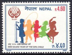 Nepal 1990  SAARC: Jahr des Mädchens