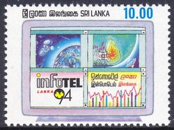 Sri Lanka 1994  Telekommunikationsmesse INFOTEL LANKA `94