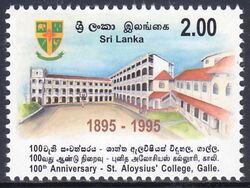 Sri Lanka 1995  100 Jahre St.-Aloysius-College