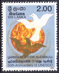 Sri Lanka 1996  50 Jahre UNESCO