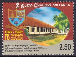 Sri Lanka 1998  175 Jahre Sri-Jayawardenapura-Vidyalaya-Schule