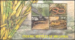 Sri Lanka 1997  Einheimische Reptilien