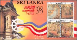 Sri Lanka 1998  Vesak: Wandgemlde aus dem Kelaniya-Tempel