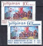 Philippinen 1972  450. Jahrestag der ersten Messe in...