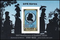 Korea-Nord 1982  150. Todestag von Johann Wolfgang von Goethe