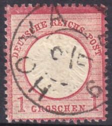 1872  Freimarke: Adler mit großem Brustschild