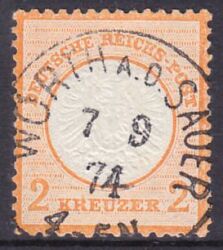1872  Freimarke: Adler mit großem Brustschild