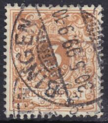 1889  Freimarke: Wertziffer und Krone im Perlenoval