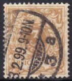 1889  Freimarke: Wertziffer und Krone im Perlenoval