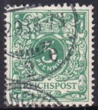 1889  Freimarke: Wertziffer und Krone im Perlenoval