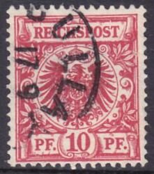 1889  Freimarke: Wertziffer und Adler im Kreis