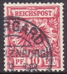 1889  Freimarke: Wertziffer und Adler im Kreis