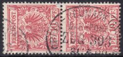 1889  Freimarke: Wertziffer und Adler im Kreis