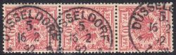 1889  Freimarke: Wertziffer und Adler im Kreis
