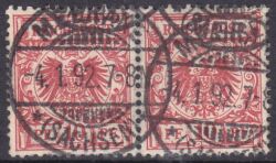 1889  Freimarke: Wertziffer und Adler im Kreis