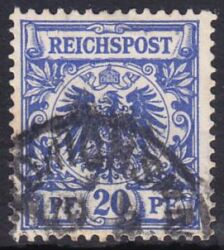 1889  Freimarke: Wertziffer und Adler im Kreis