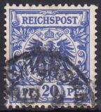 1889  Freimarke: Wertziffer und Adler im Kreis