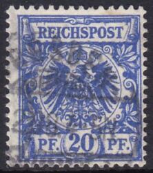 1889  Freimarke: Wertziffer und Adler im Kreis