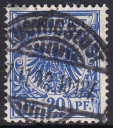 1889  Freimarke: Wertziffer und Adler im Kreis