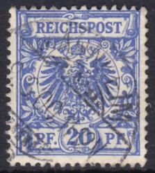 1889  Freimarke: Wertziffer und Adler im Kreis