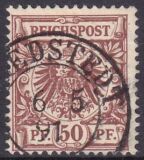 1889  Freimarke: Wertziffer und Adler im Kreis