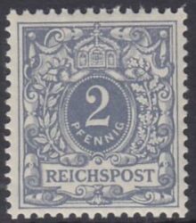 1900  Freimarke: Wertziffer und Krone im Perlenoval