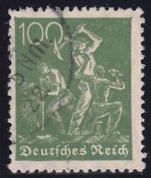 1921  Freimarke: Bergarbeiter Wz. 1