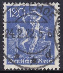 1921  Freimarke: Bergarbeiter Wz. 1