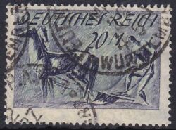 1921  Freimarke: Pflüger Wz. 1