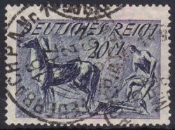1921  Freimarke: Pflüger Wz. 1