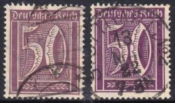 1921  Freimarken: Ziffern Wz. 2