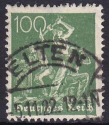 1921  Freimarke: Bergarbeiter Wz. 2