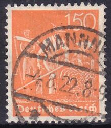 1921  Freimarke: Schnitter Wz. 2