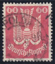 1922  Flugpostmarke: Holztaube