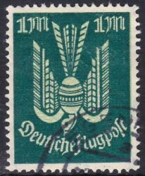 1922  Flugpostmarke: Holztaube