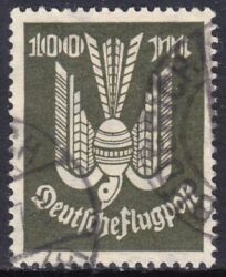 1923  Flugpostmarken: Holztaube