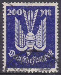 1923  Flugpostmarken: Holztaube