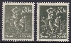 1922  Freimarken: Arbeiter