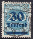 1923  Freimarke mit neuem Wertaufdruck